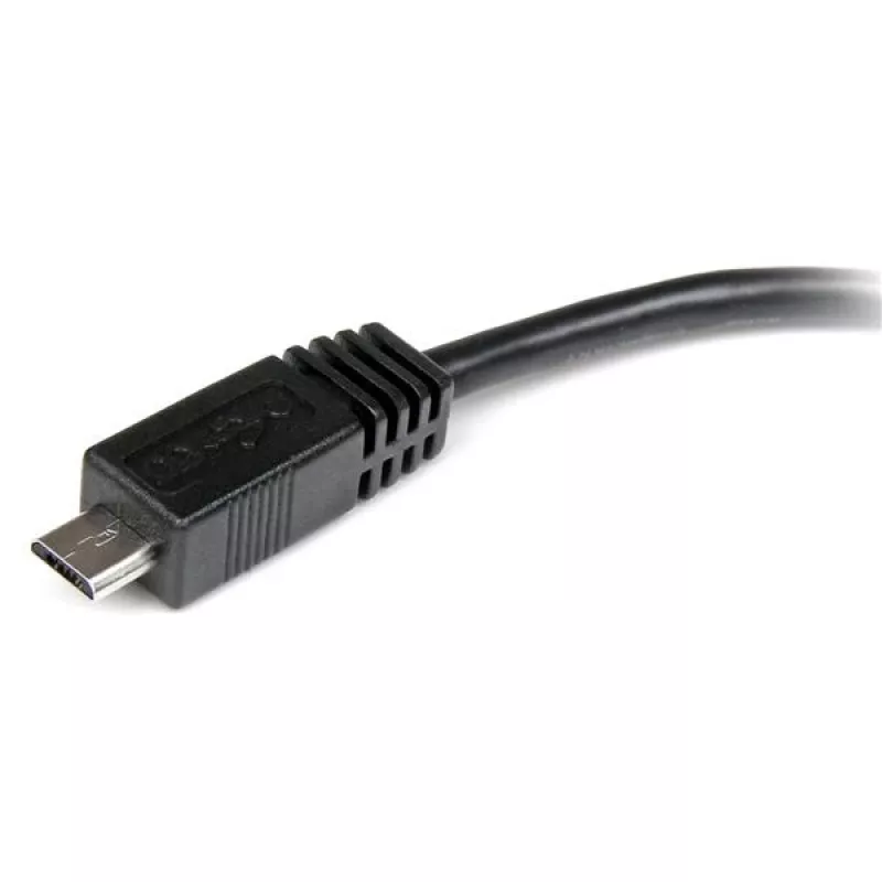 StarTech.com 15 cm Micro-USB naar Mini-USB adapterkabel M/W, 0,15 m, Mini-USB B, Micro-USB A, stekker/bus, zwart