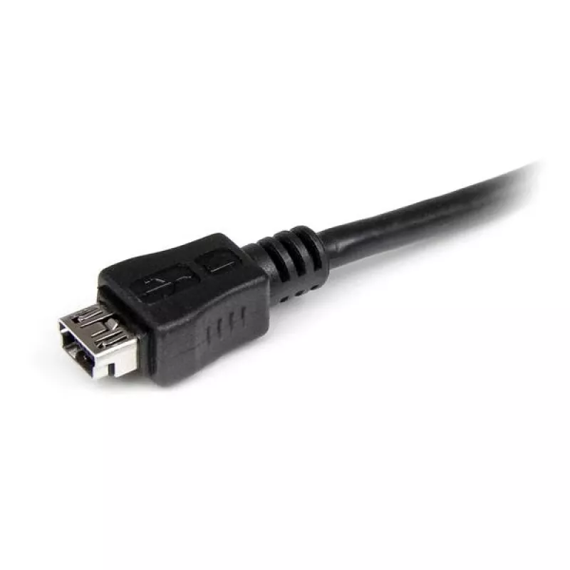 StarTech.com 15 cm Micro-USB naar Mini-USB adapterkabel M/W, 0,15 m, Mini-USB B, Micro-USB A, stekker/bus, zwart