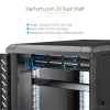 StarTech.com 2U serverrack-legbord – universeel uitschuifbaar rackmontagebord voor 19-inch netwerkapparatuurrack en -kast – hoogbelastbaar staal – draagvermogen 22,6 kg – 22 inch diepe lade, zwart