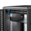 StarTech.com 2U serverrack-legbord – universeel uitschuifbaar rackmontagebord voor 19-inch netwerkapparatuurrack en -kast – hoogbelastbaar staal – draagvermogen 22,6 kg – 22 inch diepe lade, zwart