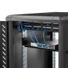StarTech.com 2U serverrack-legbord – universeel uitschuifbaar rackmontagebord voor 19-inch netwerkapparatuurrack en -kast – hoogbelastbaar staal – draagvermogen 22,6 kg – 22 inch diepe lade, zwart