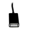 StarTech.com USB OTG-adapterkabel voor Samsung Galaxy Tab, 0,1524 m, Samsung 30p, USB A, zwart, stekker, bus