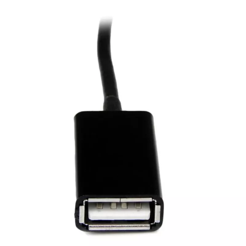 StarTech.com USB OTG-adapterkabel voor Samsung Galaxy Tab, 0,1524 m, Samsung 30p, USB A, zwart, stekker, bus