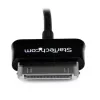 StarTech.com USB OTG-adapterkabel voor Samsung Galaxy Tab, 0,1524 m, Samsung 30p, USB A, zwart, stekker, bus