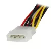 StarTech.com 30,5 cm LP4 naar 2x vergrendelbare SATA-stroom Y-kabel splitter-adapter – 4-polige LP4 naar dubbele SATA