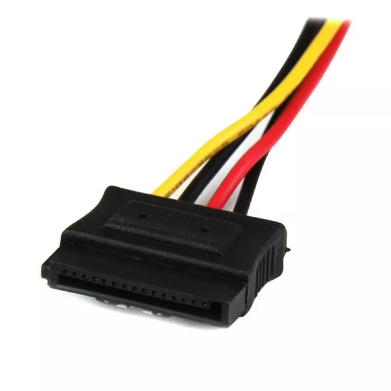 StarTech.com 30,5 cm LP4 naar 2x vergrendelbare SATA-stroom Y-kabel splitter-adapter – 4-polige LP4 naar dubbele SATA
