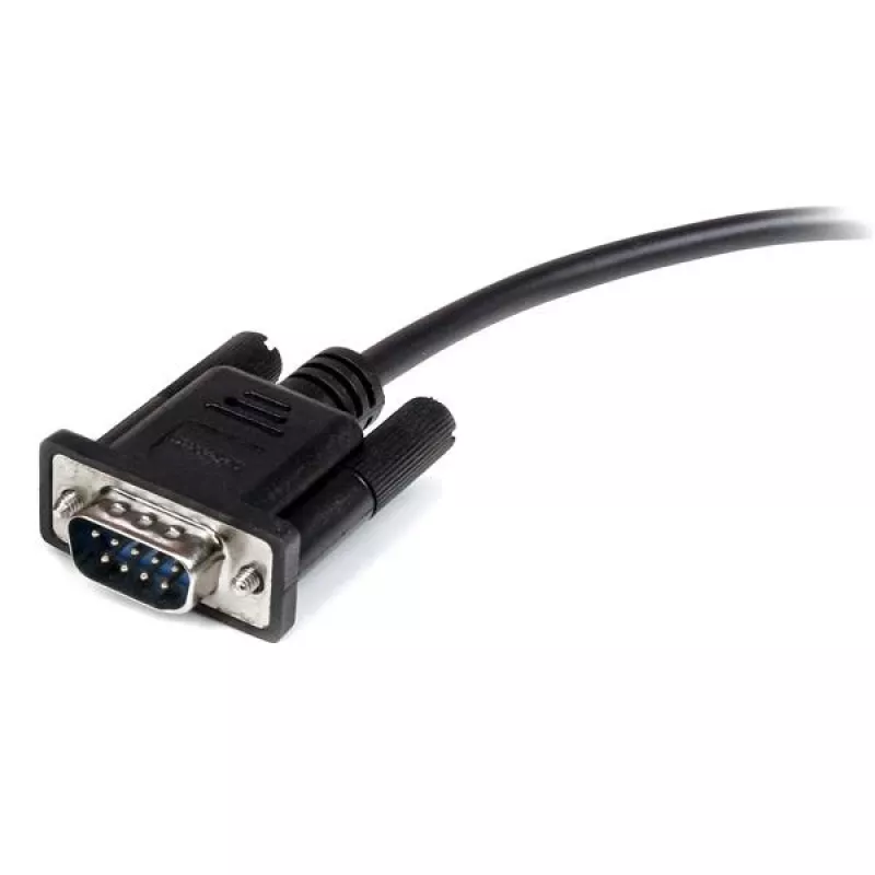 StarTech.com 1m zwart rechte Through DB9 RS232 seriële kabel - M/F