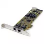 StarTech.com dual-port PCI Express Gigabit Ethernet PCIe netwerkkaartadapter – PoE/PSE