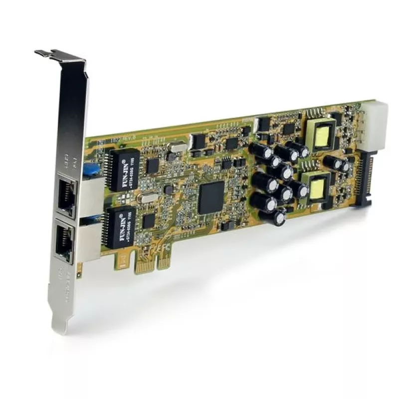 StarTech.com dual-port PCI Express Gigabit Ethernet PCIe netwerkkaartadapter – PoE/PSE