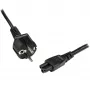 StarTech.com 2m laptop-netkabel, EU Schuko naar C5, 2,5 A 250 V, 18AWG, notebook-/laptop-vervangingskabel, voedingkabel, opladerkabel, klaverblad-/Mickey Mouse-netkabel