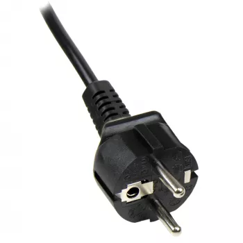 StarTech.com 2m laptop-netkabel, EU Schuko naar C5, 2,5 A 250 V, 18AWG, notebook-/laptop-vervangingskabel, voedingkabel, opladerkabel, klaverblad-/Mickey Mouse-netkabel