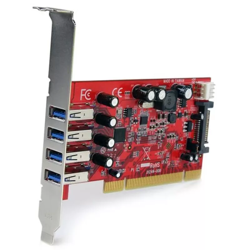 StarTech.com 4-poorts PCI USB 3.0 adapterkaart met SATA/SP4-stroomaansluiting
