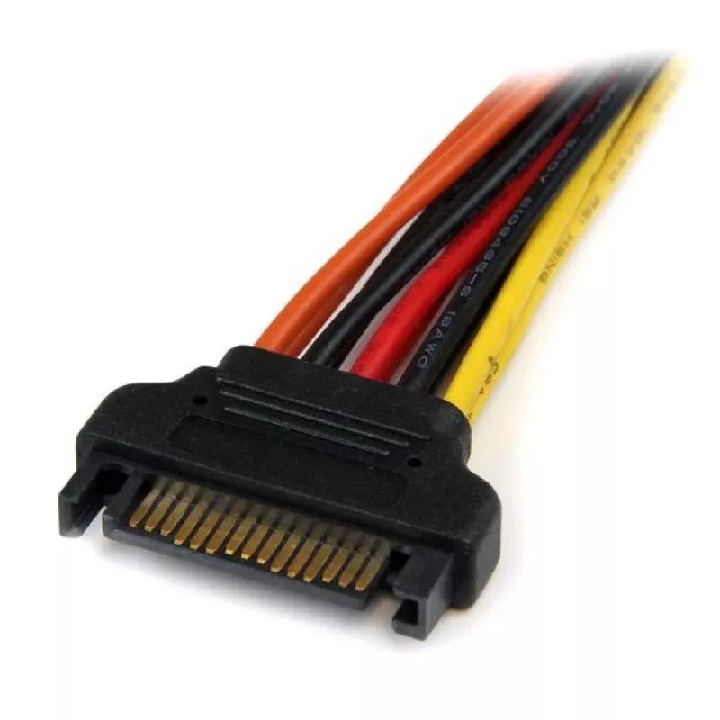 StarTech.com 15 cm Latching SATA Power Y-Splitter-kabeladapter – Stekker/bus
