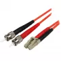 StarTech.com 1 m glasvezelkabel – multimode duplex 50/125 – LSZH-vezel-jumperkabel – LC/ST