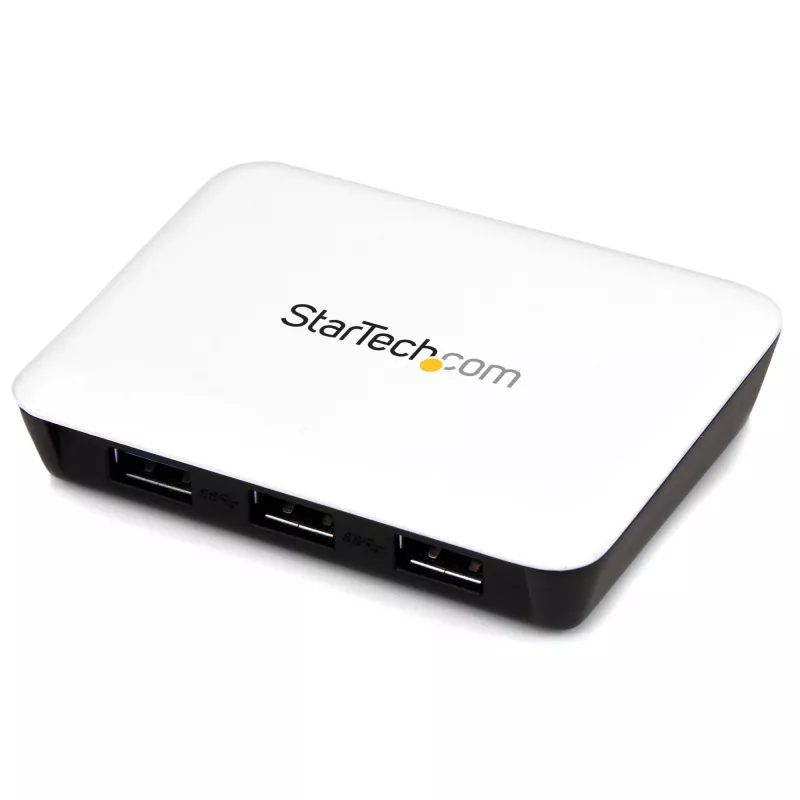 StarTech.com USB 3.0 naar Gigabit Ethernet NIC netwerkadapter met 3-poorts hub - wit