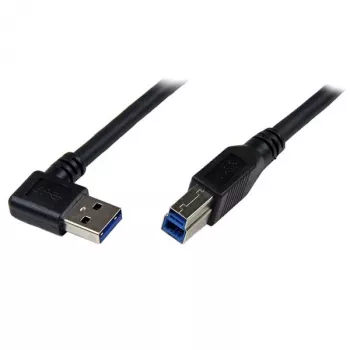 StarTech.com 1m zwart SuperSpeed USB 3.0-kabel - haakse A naar B - M/M