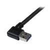 StarTech.com 1m zwart SuperSpeed USB 3.0-kabel - haakse A naar B - M/M