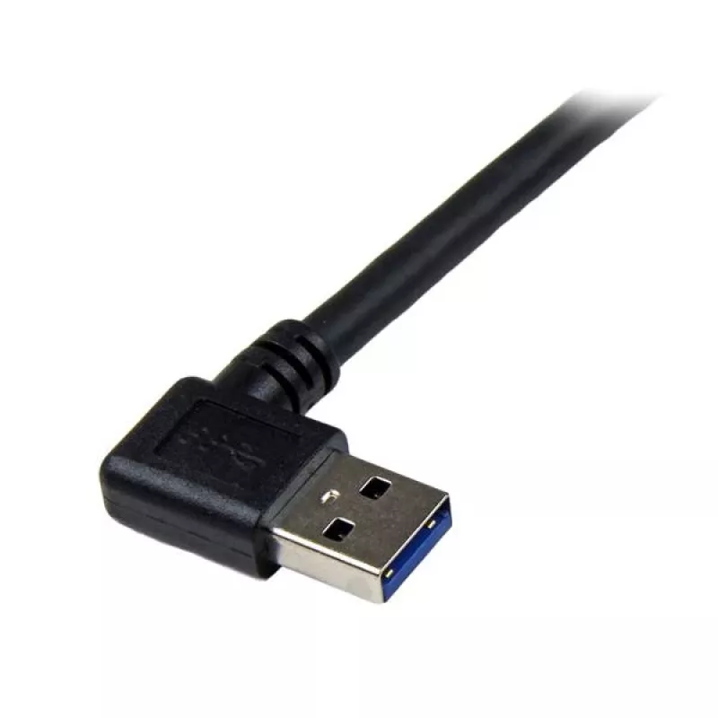 StarTech.com 1m zwart SuperSpeed USB 3.0-kabel - haakse A naar B - M/M