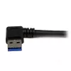 StarTech.com 1m zwart SuperSpeed USB 3.0-kabel - haakse A naar B - M/M