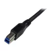 StarTech.com 1m zwart SuperSpeed USB 3.0-kabel - haakse A naar B - M/M