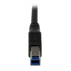 StarTech.com 1m zwart SuperSpeed USB 3.0-kabel - haakse A naar B - M/M