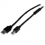 StarTech.com 20 m actieve USB 2.0 A-naar-B-kabel, lange USB-kabel, USB-printerkabel, 1x USB A (M), 1x USB B (M), zwart