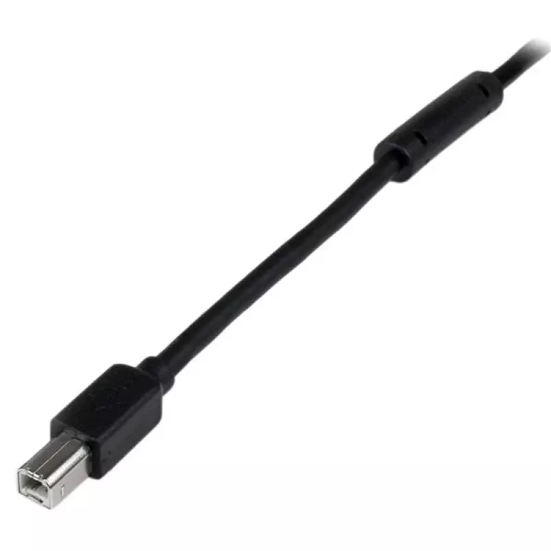StarTech.com 20 m actieve USB 2.0 A-naar-B-kabel, lange USB-kabel, USB-printerkabel, 1x USB A (M), 1x USB B (M), zwart