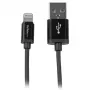StarTech.com 1 m USB-naar-Lightning-kabel – iPhone/iPad/iPod-oplaadkabel – hogesnelheids Lightning-naar-USB-kabel – Apple MFi-gecertificeerd – zwart