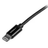 StarTech.com 1 m USB-naar-Lightning-kabel – iPhone/iPad/iPod-oplaadkabel – hogesnelheids Lightning-naar-USB-kabel – Apple MFi-gecertificeerd – zwart
