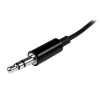 StarTech.com zwarte slanke mini-jack hoofdtelefoon-splitterkabel-adapter – 3,5 mm stekker naar 2x 3,5 mm bus