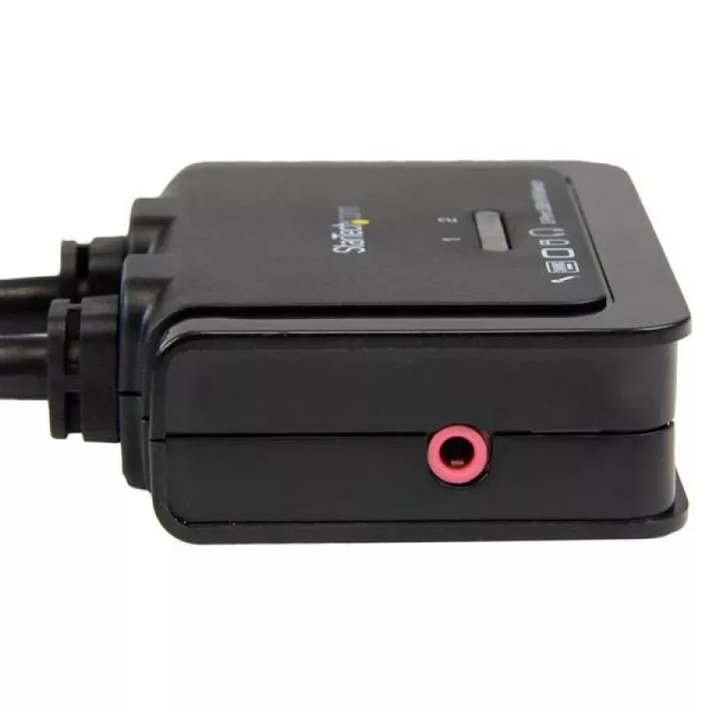 StarTech.com 2-poorts USB HDMI kabel-KVM-switch met audio en afstandsbediening – USB-gevoed