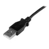 StarTech.com 1m Mini-USB-kabel - A naar Mini-B haaks omhoog, 1 m, USB A, Mini-USB B, USB 2.0, male/male, zwart