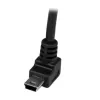 StarTech.com 1m Mini-USB-kabel - A naar Mini-B haaks omhoog, 1 m, USB A, Mini-USB B, USB 2.0, male/male, zwart
