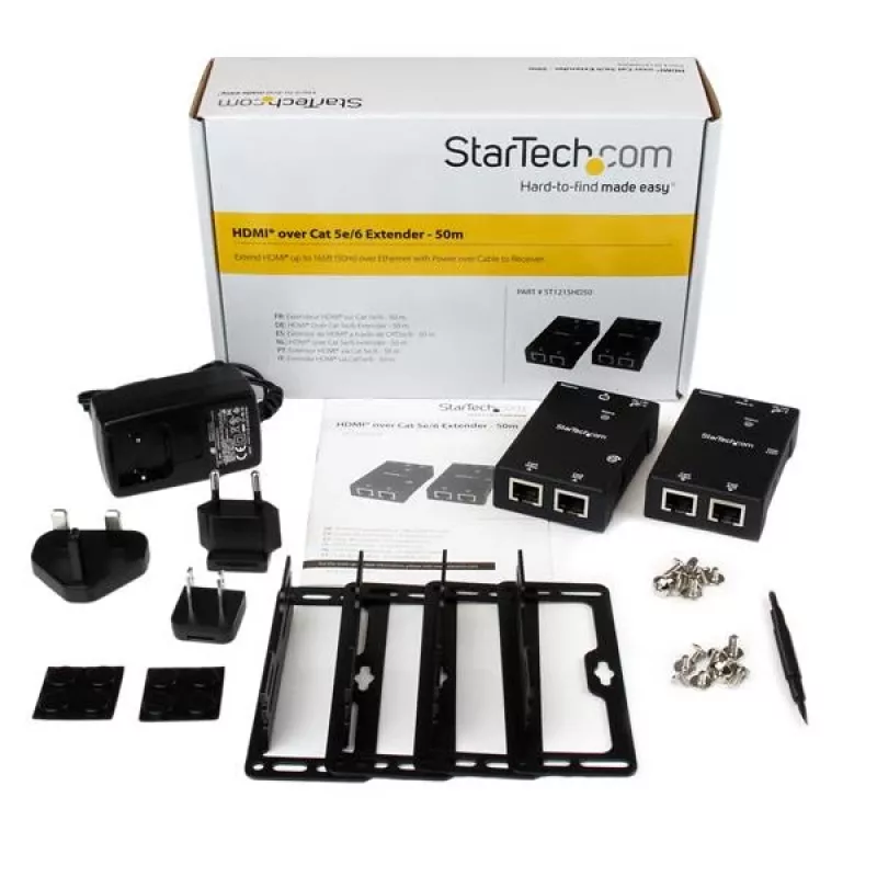 StarTech.com HDMI over CAT5e/CAT6 extender met Power over kabel – 50 m (165 ft)