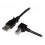 StarTech.com 1 m USB 2.0-kabel A naar haakse B – M/M, 1 m, USB A, USB B, USB 2.0, male/male, zwart