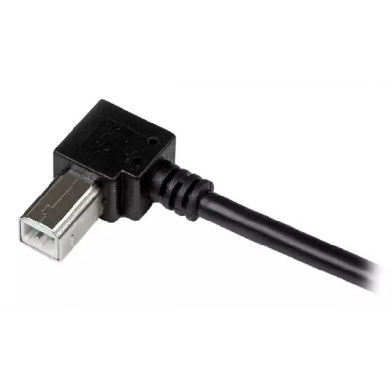 StarTech.com 1 m USB 2.0-kabel A naar haakse B – M/M, 1 m, USB A, USB B, USB 2.0, male/male, zwart