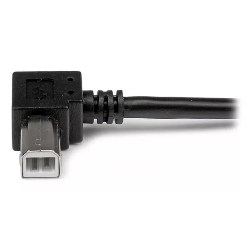 StarTech.com 1 m USB 2.0-kabel A naar haakse B – M/M, 1 m, USB A, USB B, USB 2.0, male/male, zwart