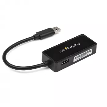 StarTech.com USB 3.0 naar Gigabit Ethernet adapter NIC met USB-poort – zwart