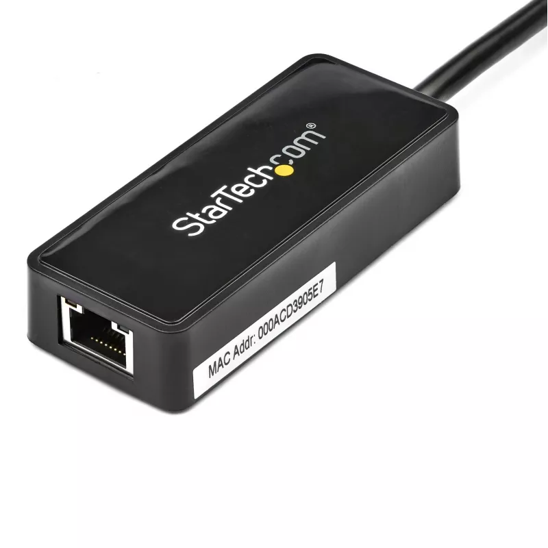 StarTech.com USB 3.0 naar Gigabit Ethernet adapter NIC met USB-poort – zwart