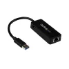 StarTech.com USB 3.0 naar Gigabit Ethernet adapter NIC met USB-poort – zwart