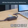 StarTech.com USB 3.0 naar Gigabit Ethernet adapter NIC met USB-poort – zwart