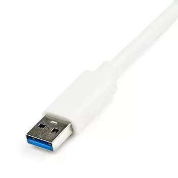StarTech.com USB 3.0 naar Gigabit Ethernet adapter NIC met USB-poort – wit