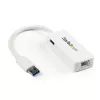 StarTech.com USB 3.0 naar Gigabit Ethernet adapter NIC met USB-poort – wit
