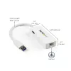 StarTech.com USB 3.0 naar Gigabit Ethernet adapter NIC met USB-poort – wit