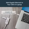 StarTech.com USB 3.0 naar Gigabit Ethernet adapter NIC met USB-poort – wit