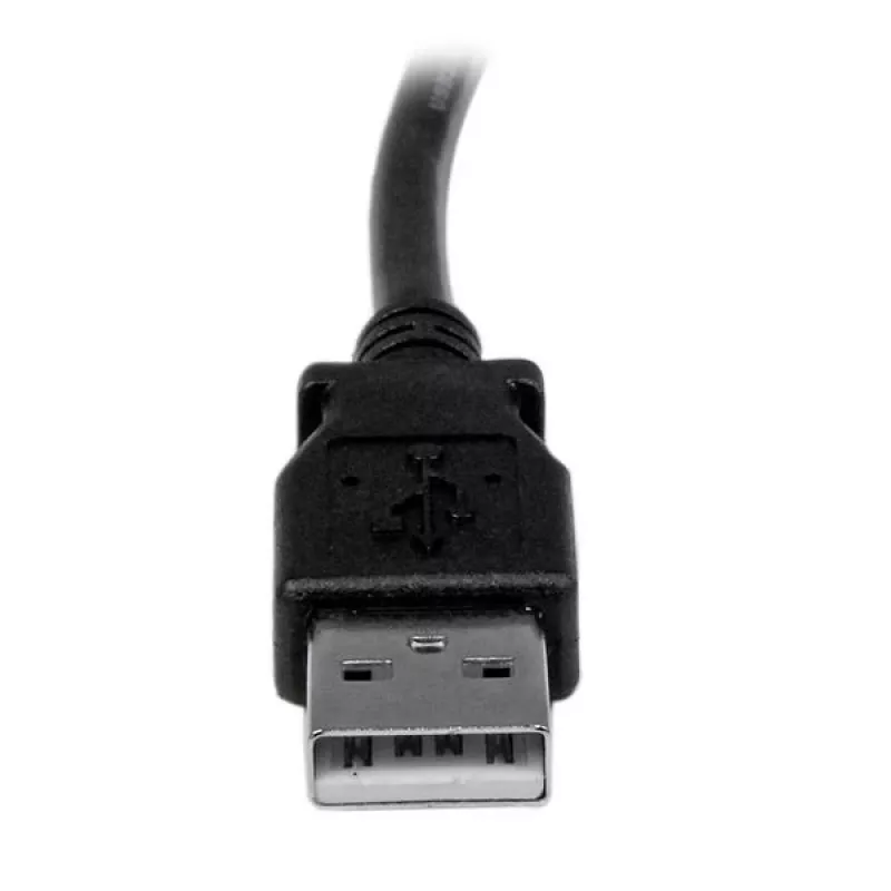 StarTech.com 1m USB 2.0 A naar links haakse B-kabel - M/M