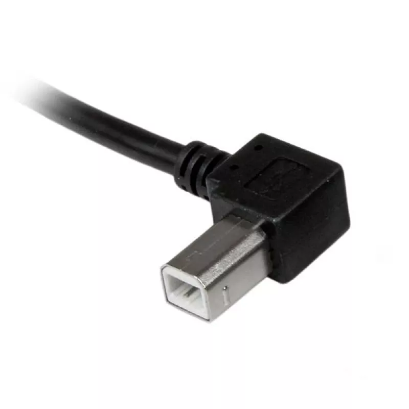 StarTech.com 1m USB 2.0 A naar links haakse B-kabel - M/M