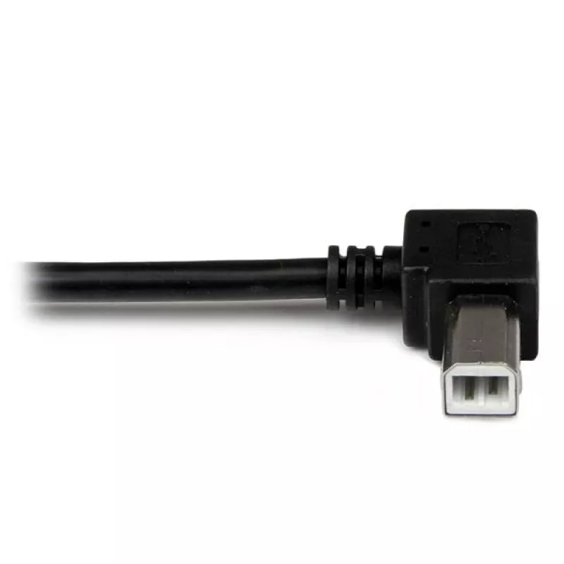 StarTech.com 1m USB 2.0 A naar links haakse B-kabel - M/M