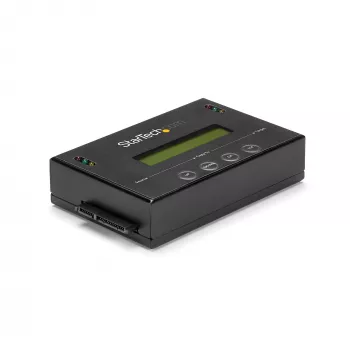 StarTech.com 1:1 standalone harddisk-duplicator & -wisser, SATA HDD/SSD disk-kloon & -wisser, LCD-display, TAA-conform, besturingssysteemonafhankelijk