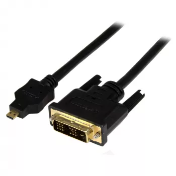 StarTech.com 2 m Micro-HDMI-naar-DVI-kabel – Micro-HDMI-naar-DVI-adapterkabel – video-interfacekabel Micro-HDMI type D naar DVI-D Single Link monitor/display/projector – duurzaam
